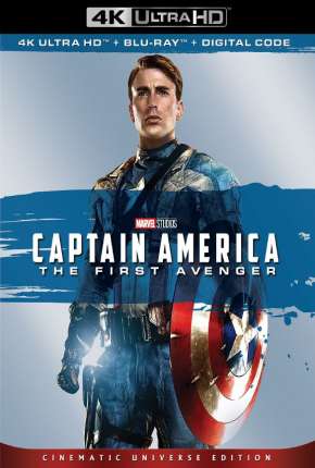 Capa do Filme Capitão América - O Primeiro Vingador 4K (2011) – pôster oficial