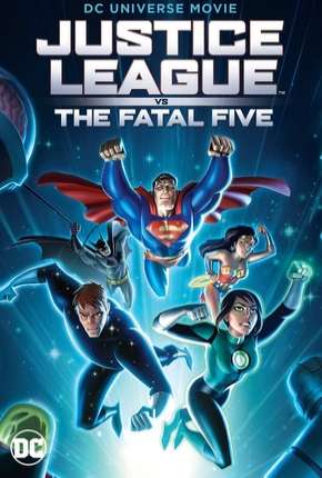 Capa do Filme Liga da Justiça vs. os Cinco Fatais (2019) – pôster oficial