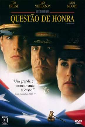 Capa do Filme Questão de Honra (1992) – pôster oficial