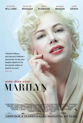 Capa do Filme Sete Dias com Marilyn (2011) – pôster oficial