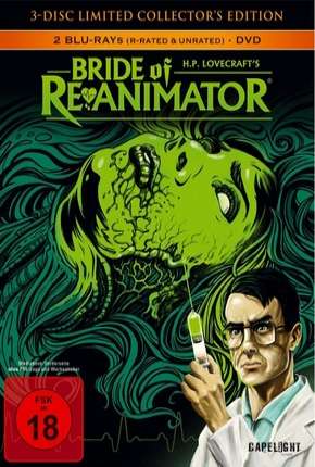 Capa do Filme A Noiva do Re-Animator (1989) – pôster oficial