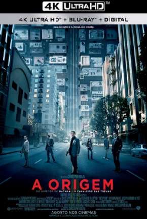 Capa do Filme A Origem 4K (2010) – pôster oficial