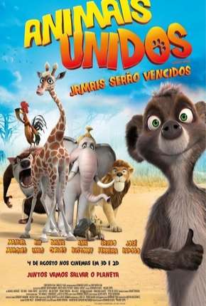 Capa do Filme Animais Unidos Jamais serão Vencidos (2010) – pôster oficial