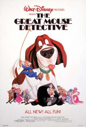 Capa do Filme As Peripécias do Ratinho Detetive (1986) – pôster oficial