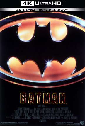 Capa do Filme Batman - 4K (1989) – pôster oficial