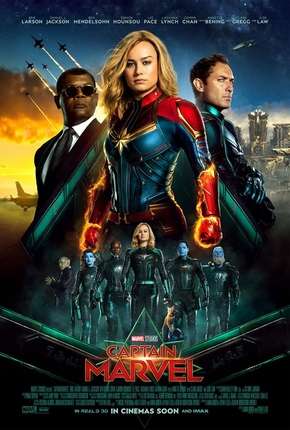 Capa do Filme Capitã Marvel (2019) – pôster oficial