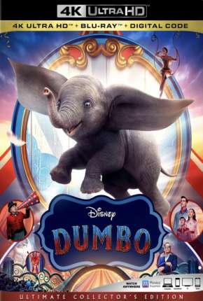 Capa do Filme Dumbo - 4K 2160P (2019) – pôster oficial