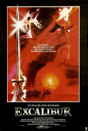 Capa do Filme Excalibur (1981) – pôster oficial