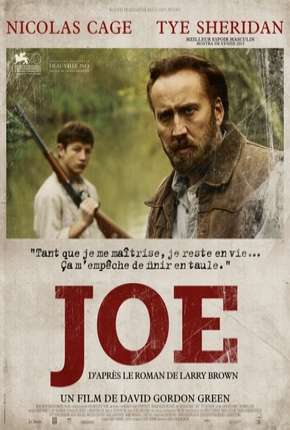 Capa do Filme Joe - Nicolas Cage (2014) – pôster oficial
