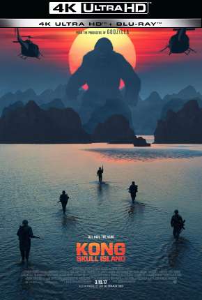 Capa do Filme Kong - A Ilha da Caveira - 4K (2017) – pôster oficial