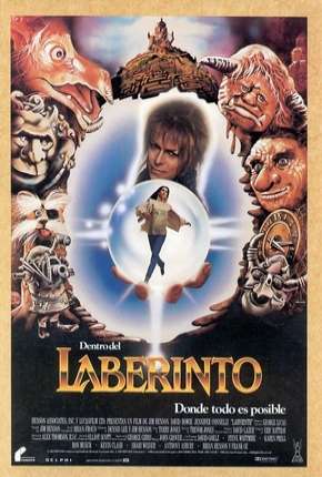 Capa do Filme Labirinto - A Magia do Tempo - DVD-R (1986) – pôster oficial