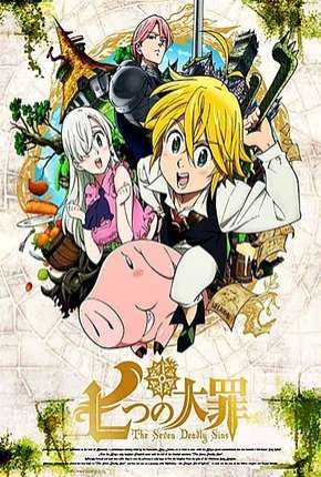 Capa do Desenho Nanatsu no Taizai - 1ª Temporada Completa (2014) – pôster oficial