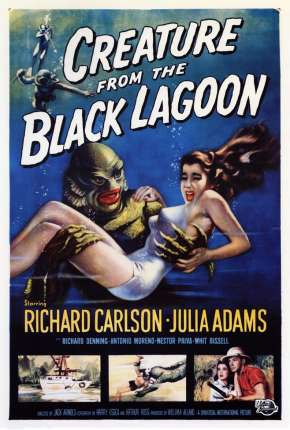 Capa do Filme O Monstro da Lagoa Negra - Legendado (1954) – pôster oficial