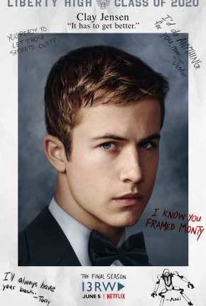 Capa do Série Os 13 Porquês - 13 Reasons Why 4ª Temporada Completa (2020) – pôster oficial