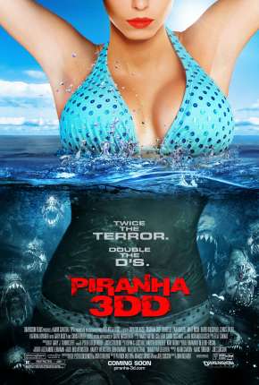 Capa do Filme Piranha 2 (2012) – pôster oficial
