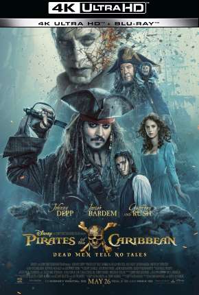 Capa do Filme Piratas do Caribe - A Vingança de Salazar - 4K (2017) – pôster oficial