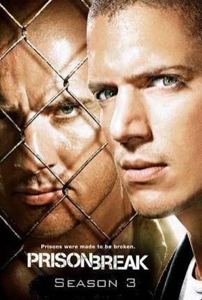 Capa do Série Prison Break - 3ª Temporada (2007) – pôster oficial