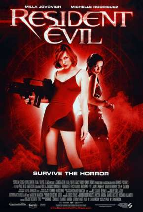 Capa do Filme Resident Evil 1 - O Hóspede Maldito (2002) – pôster oficial