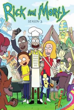 Capa do Desenho Rick and Morty - 2ª Temporada Completa (2015) – pôster oficial