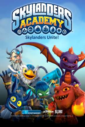 Capa do Desenho Skylanders Academy - 1ª Temporada (2017) – pôster oficial