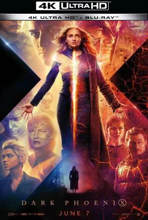 Capa do Filme X-Men - Fênix Negra - 4K (2019) – pôster oficial