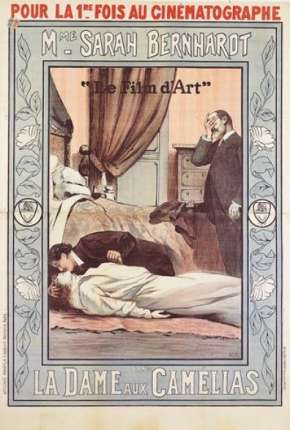 Capa do Filme A Dama das Camélias (1912) – pôster oficial