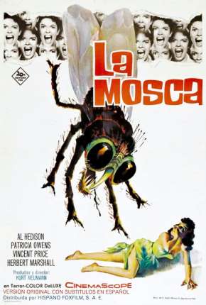 Capa do Filme A Mosca da Cabeça Branca (1958) – pôster oficial