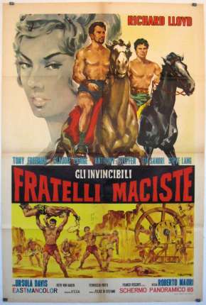 Capa do Filme Os Invencíveis Irmãos Maciste (1964) – pôster oficial