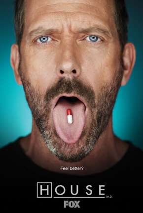 Capa do Série Dr. House 1ª até 8ª Temporada Completa (2004) – pôster oficial