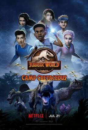 Capa do Desenho Jurassic World - Acampamento Jurássico (2020) – pôster oficial