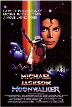 Capa do Filme Moonwalker (1988) – pôster oficial