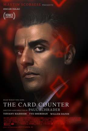 Capa do Filme O Contador de Cartas (2022) – pôster oficial