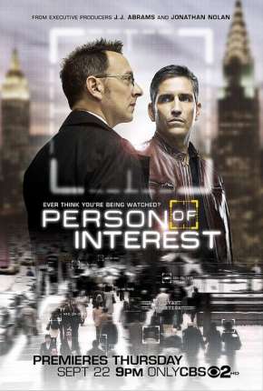 Capa do Série Person of Interest - Pessoa de Interesse 1ª Temporada (2011) – pôster oficial