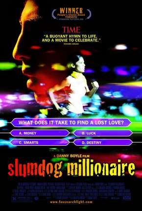 Capa do Filme Quem Quer Ser um Milionário? - Slumdog Millionaire (2008) – pôster oficial