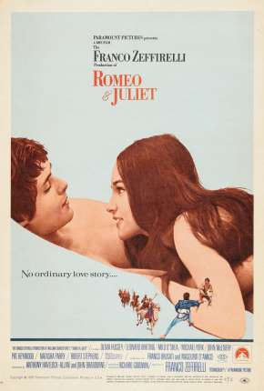 Capa do Filme Romeu e Julieta - Romeo and Juliet (1968) – pôster oficial