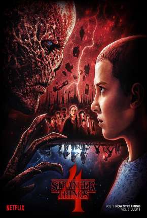 Capa do Série Stranger Things - 4ª Temporada Parte 1 e 2 (2022) – pôster oficial