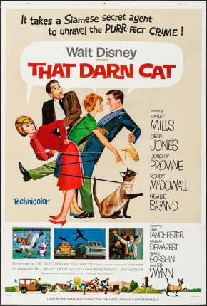 Capa do Filme Aquele Gato Danado / O Diabólico Agente D.C (1965) – pôster oficial