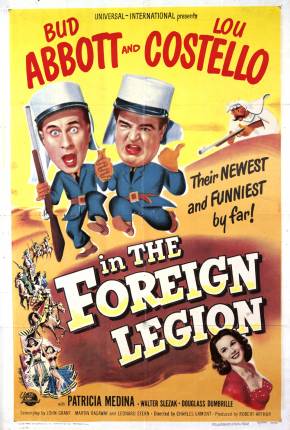 Capa do Filme Abbott Costello na Legião Estrangeira (1950) – pôster oficial