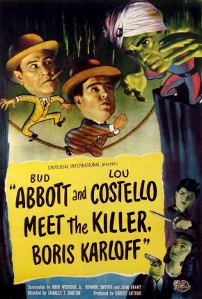 Capa do Filme Abbott e Costello Frente a Frente com Assassinos (1949) – pôster oficial