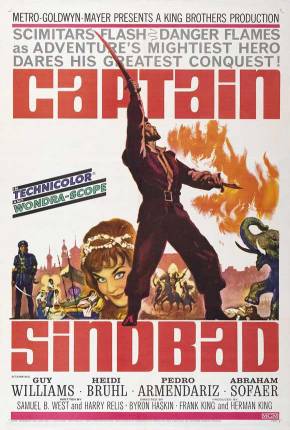 Capa do Filme Capitão Sinbad (1963) – pôster oficial