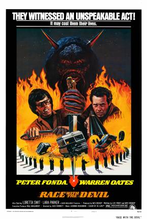 Capa do Filme Corrida com o Diabo (1975) – pôster oficial