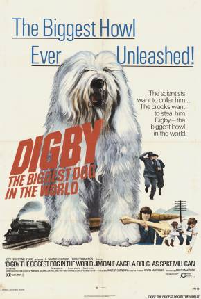 Capa do Filme Digby, o Maior Cão do Mundo - Legendado (1973) – pôster oficial