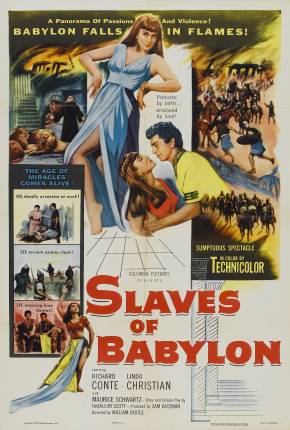 Capa do Filme Escravos da Babilônia (1953) – pôster oficial
