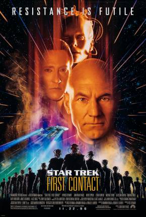 Capa do Filme Jornada nas Estrelas - Primeiro Contato / Star Trek: First Contact (1996) – pôster oficial