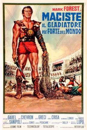 Capa do Filme Maciste - O Colosso da Arena / Os Gladiadores do Império Romano (1962) – pôster oficial