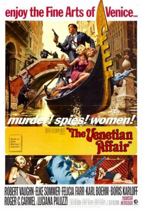 Capa do Filme Missão Secreta em Veneza (1967) – pôster oficial