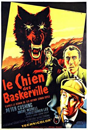 Capa do Filme O Cão dos Baskervilles / The Hound of the Baskervilles (1959) – pôster oficial