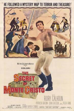 Capa do Filme O Segredo de Monte Cristo (1961) – pôster oficial