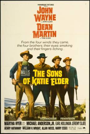 Capa do Filme Os Filhos de Katie Elder (1965) – pôster oficial