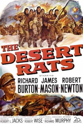 Capa do Filme Ratos do Deserto (1953) – pôster oficial